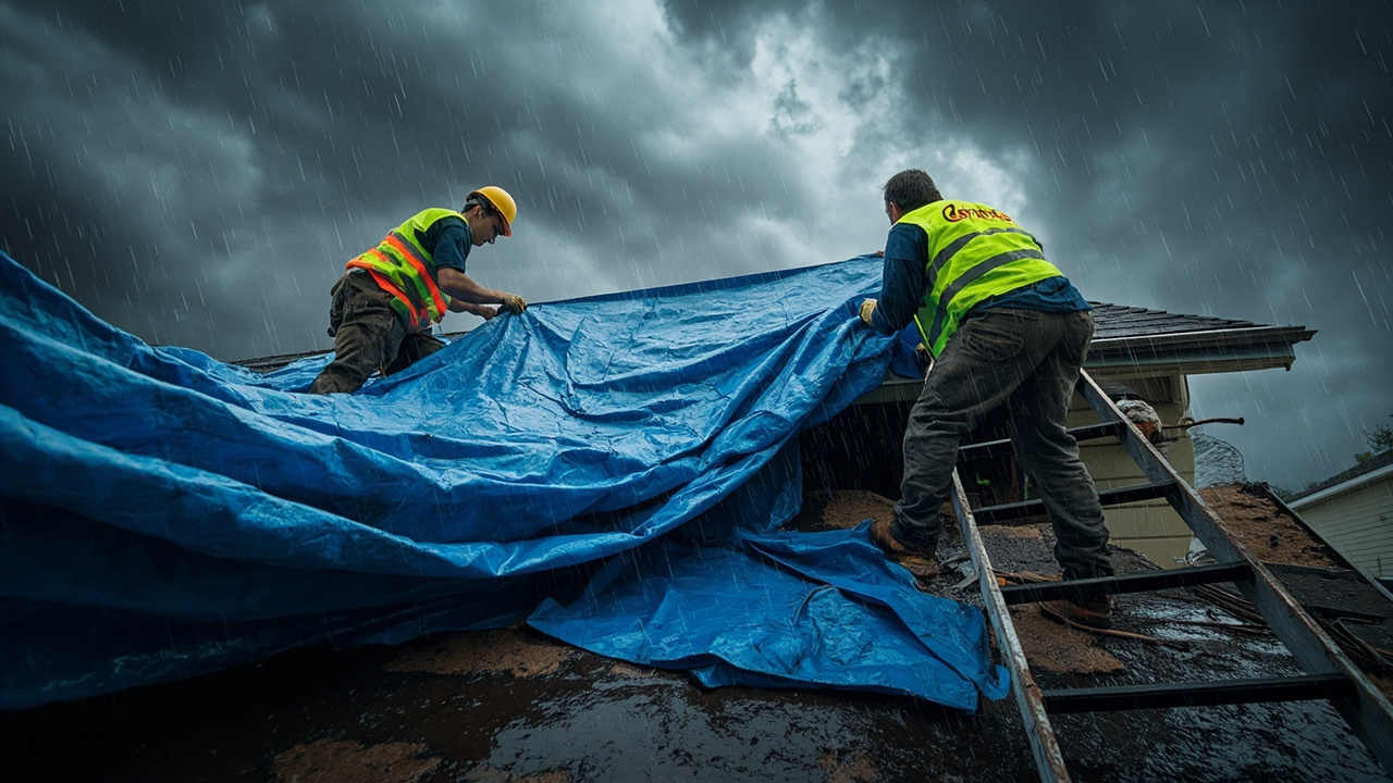 Emergency Tarping Service in Denver – Roofs Secured Within Hours, 24/7 Dispatch