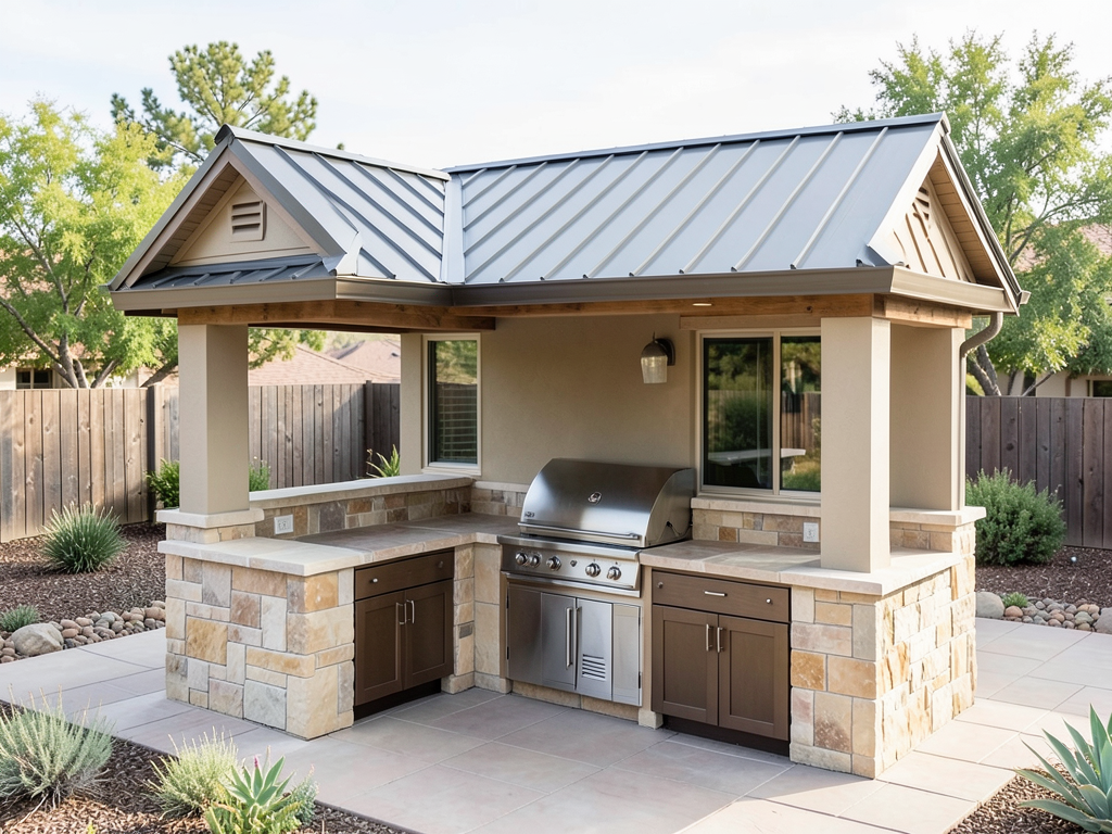 Choosing a roof style for your luxury outdoor kitc