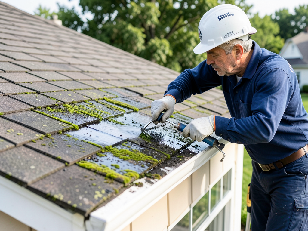 Dealing with Moss and Algae Growth on the Shaded Side of Your Park Hill Roof