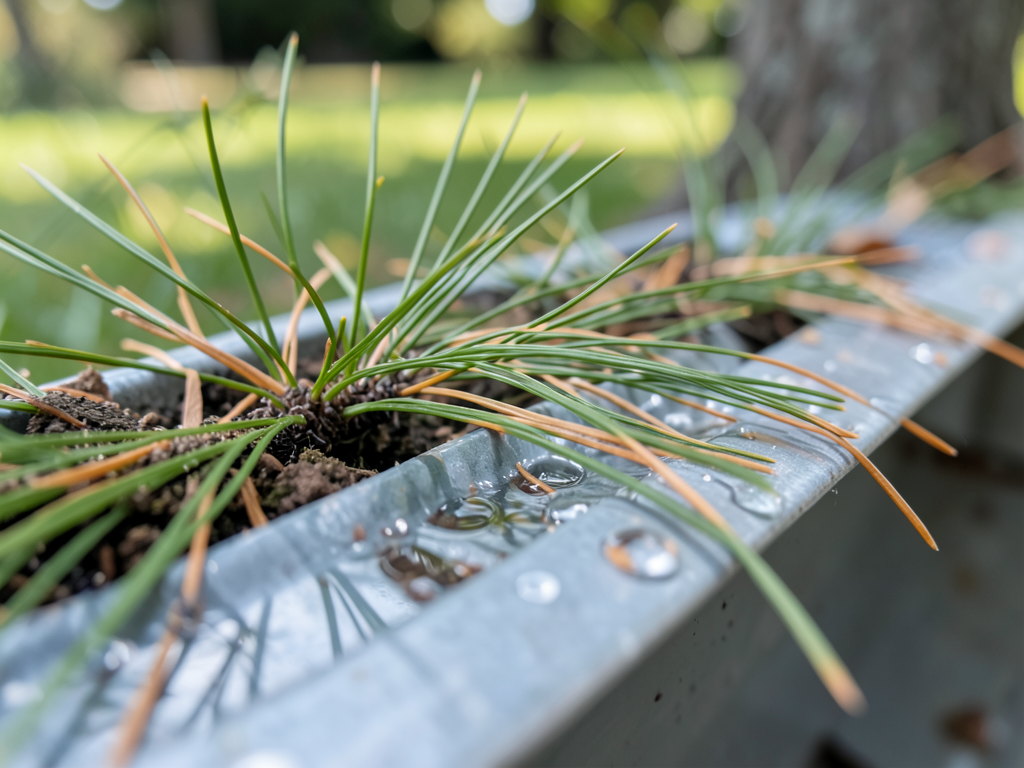 Dealing with Pine Needles and Clogged Gutters in the Wooded Lots of Castle Pines