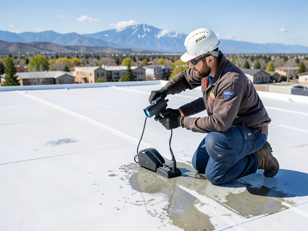 Fixing standing water on your commercial flat roof