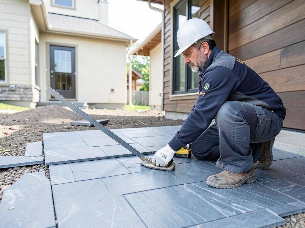 Synthetic slate vs natural stone for high end roof