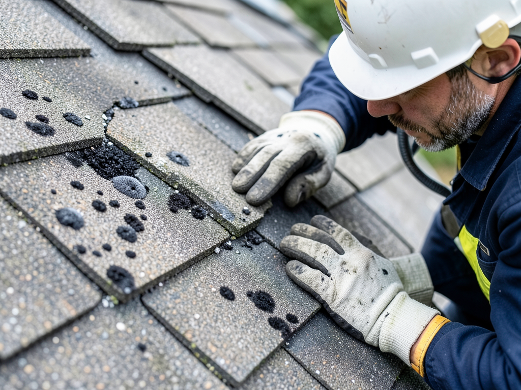 What size hail actually causes damage to a shingle